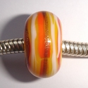 White, goldstone, yellow, orange striped 