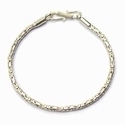 Sterling silver bracelet Singapudu, shiny 20 cm 