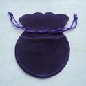 Velvet bag purple 