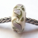 Ivory with green, purple and turnings 