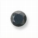 Cubic zirconia Ø 2 mm black 