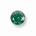 Cubic zirconia Ø 2 mm emerald-green 