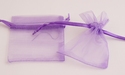 Organza bag purple 
