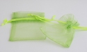 Organza bag yellow green 