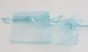 Organza bag turquoise 