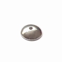 Sterling silver smooth bead cap Ø 11 mm 
