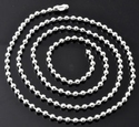 Silver plated ball chain, 50 cm 