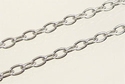 Anker chain 4 x 6 mm, nickel color, 1 meter 