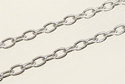 Anker ketting nikkelkleur 4 x 6 mm, 1 meter 