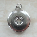 Pendant for poppers/chunks - silvertone 